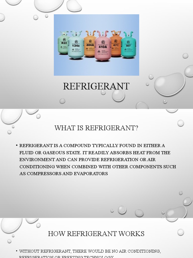 Refrigerant PDF Chlorofluorocarbon Air Conditioning