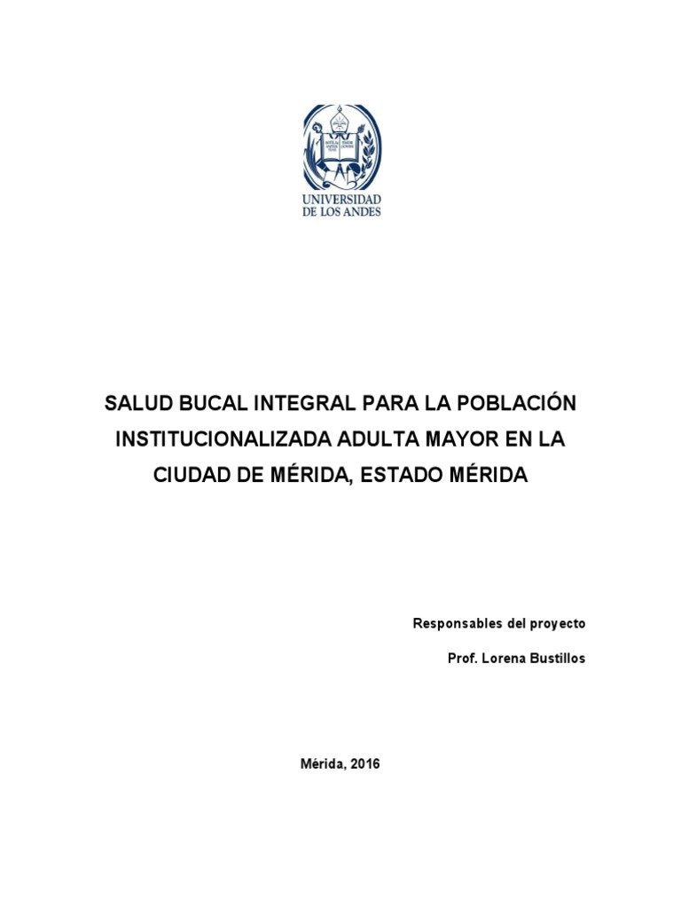 Salud Bucal para Adultos Mayores en Mérida | PDF | Vejez | Gerontología