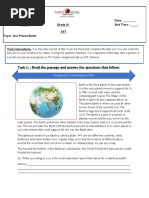 Task 1: - Read The Passage and Answer The Questions That Follow