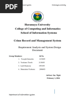 Haramaya University College of Computing and Informatics School of Information Systems