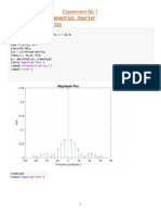 Exponential Fourier Series in MATLAB