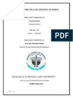 "Procedure of Law Making in India": Chanakya National Law University