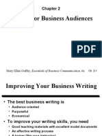 Writing For Business Audiences: Mary Ellen Guffey, Essentials of Business Communication, 6e
