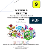 Mapeh 9 Health: Community and Environmental Health