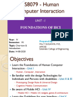 HCI Foundations and Introduction