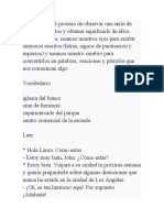 La Lectura Es El Proceso de Observar Una Serie de Símbolos Escritos y Obtener Significado de Ellos