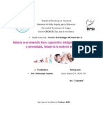 La Infancia en Su Desarrollo Físico, Cognoscitivo, Inteligencia, Lenguaje, Social y Personalidad. ESTUDIO Y MEDICIÓN DEL APEGO (Ensayo)