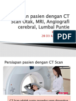 Persiapan Pasien Dengan CT Scan Otak MRI