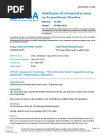 Notification of A Proposal To Issue An Airworthiness Directive