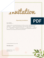 Beige Opening Invitation-WPS Office