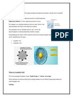 Classification of Colloids