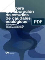 Guía Para La Elaboración de Estudios de Caudales Ecológicos en Proyectos de Aprovechamiento de Recursos Hídricos