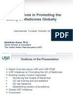 USP Initiatives in Promoting The Quality of Medicines Globally