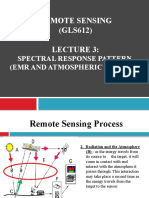 Remote Sensing (GLS612) : Spectral Response Pattern (Emr and Atmospheric Effects)