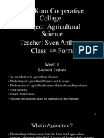 Agri Science Lesson 1 Form 4