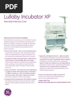 Lullaby Incubator XP: GE Healthcare