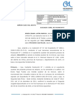 Solicitud de Cancelacion de Medida Cautelar - Exp. 1921-2019