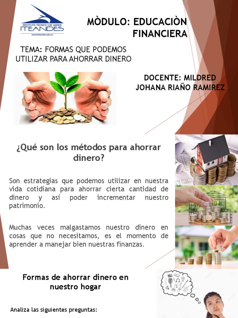 Estrategias para Ahorrar Dinero en Casa | PDF | Consumo (economía ...