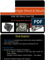 Engine Design: (Petrol & Diesel)