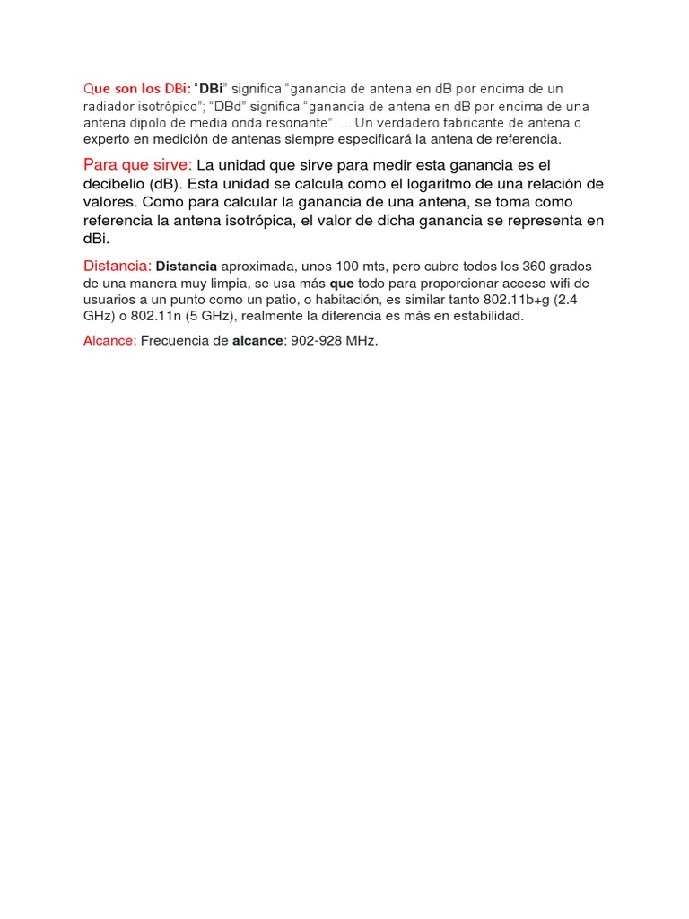 Que Son Los Dbi:: Distancia | PDF