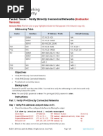 1.5.10 Packet Tracer - Verify Directly Connected Networks - ILM