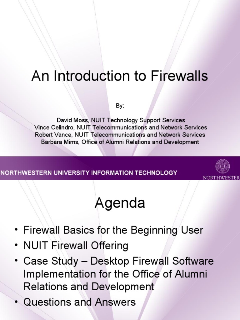 Introduction to Firewalls for Beginners | PDF | Computer Network ...
