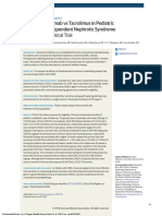 Efficacy Rituximab Vs Tacrolimus NS