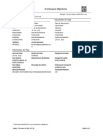 Prechequeo Migratorio: Datos Personales Documento de Viaje