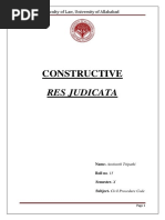 Constructive: Res Judicata