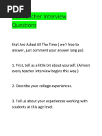 Interview Questions