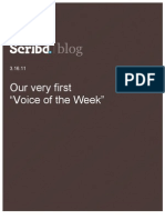 Voice of the Week, Scribd Blog, 3.16.11