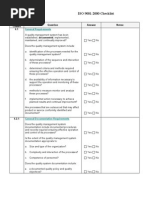 Iso 9001-2000 Checklist