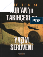 Arif Tekin - Kur'ân'ın Tarihçesi Ve Yazım Serüveni (Berfin Yayınları, 2019)