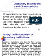 Chapter 3: Depository Institutions: Activities and Characteristics