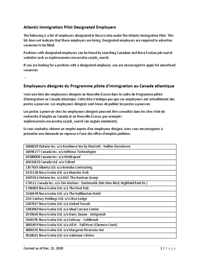 Designated AIP Employers PDF Restaurant et restauration collective Nourritures