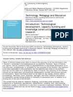 Carmichael 2007 Introduction - Technological Development, Capacity Building and Knowledge Construction in Education Research
