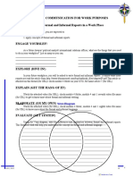 Module 4 Communication For Work Purposes Unit 1: Formal and Informal Reports in A Work Place