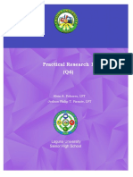Practical Research 1 (Q4) : Alvin A. Pabores, LPT Joshua Philip T. Pirante, LPT