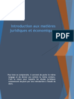 Introduction Aux Matières Juridiques Et Économiques