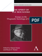 (Key Issues in Modern Sociology) Simon Susen (Ed.), Bryan S. Turner (Ed.) - The Spirit of Luc Boltanski - Essays On The - Pragmatic Sociology of Critique - (2014, Anthem Press)