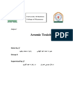 Arsenic Toxicity: Done by // دبع دمحا ءاروح يداهلا بيهو دمحم ءارهز Group A