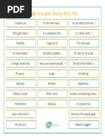 Writing To Persuade Persuasive Devices Word Mat: Evidence Overwhelmingly Shows