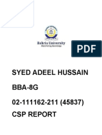 Syed Adeel Hussain-BBA-8G - (02-111162-211) - CSP REPORT PDF