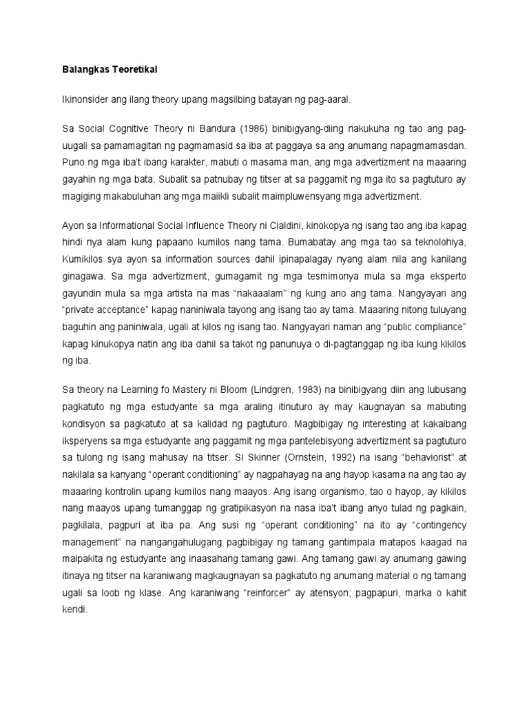 Halimbawa Ng Theoretical Framework Sa Pananaliksik Meaning Filipino