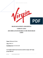 Brand Management Assignment#2 Company Case#1 Are There Any Boundaries To The Virgin Brand Name?