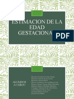 Estimacion de La Edad Gestacional