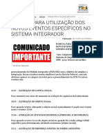 MANUAL PARA UTILIZAÇÃO DOS NOVOS EVENTOS ESPECÍFICOS NO SISTEMA INTEGRADOR - Junta Comercial, Industrial e Serviços do Rio Grande do Sul