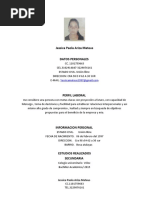 Jessica Paola Ariza Mateus HOJA DE VIDA