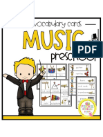 Free Vocabulary Cards: Preschool