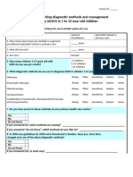 Questionnaire Regarding Diagnostic Methods and Management of Acute Otitis Media (AOM) in 1 To 12-Year-Old Children